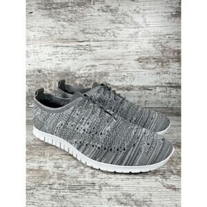 Women's Cole Haan Zerogrand Stitchlite Gray Wingtip Oxfords Sz 9B EUC!